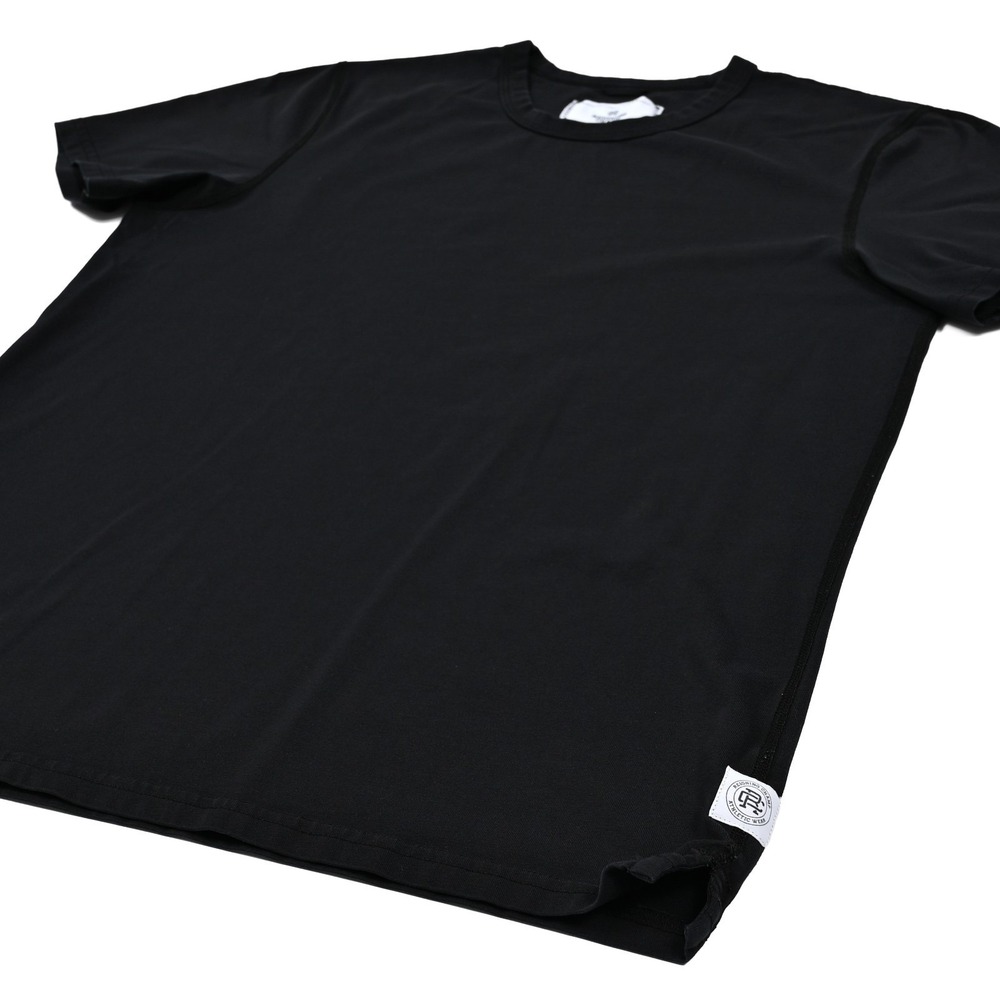 Reigning Champ Men's Medium Midweight Jersey Black Performance T-Shirt S/S